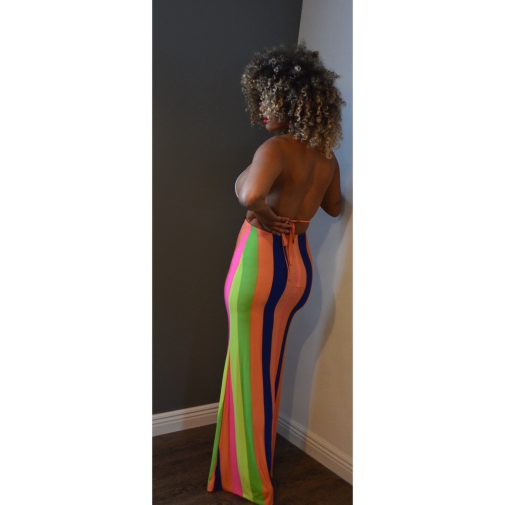 Beautiful colorful maxi dress - Picture 3 of 4